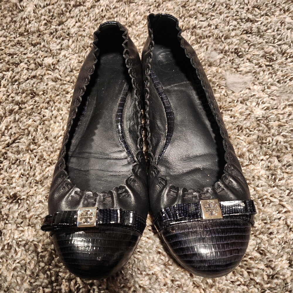 Black Tory Burch Ballet Flats